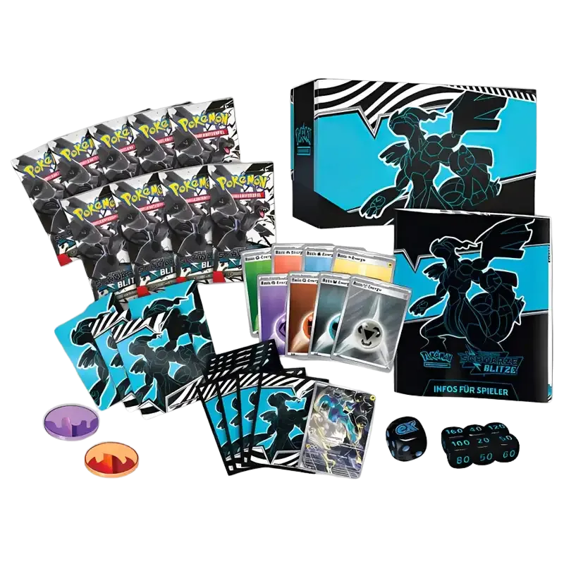 Pokémon Top-Trainer-Box Schwarze Blitze (DE) TTB ETB Elite-Trainer-Box
