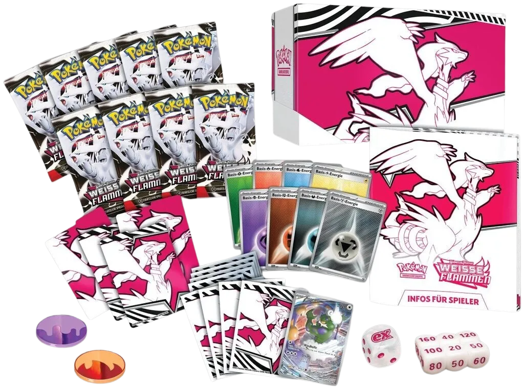Pokémon Top-Trainer-Box Weisse Flammen (DE) TTB ETB Elite-Trainer-Box